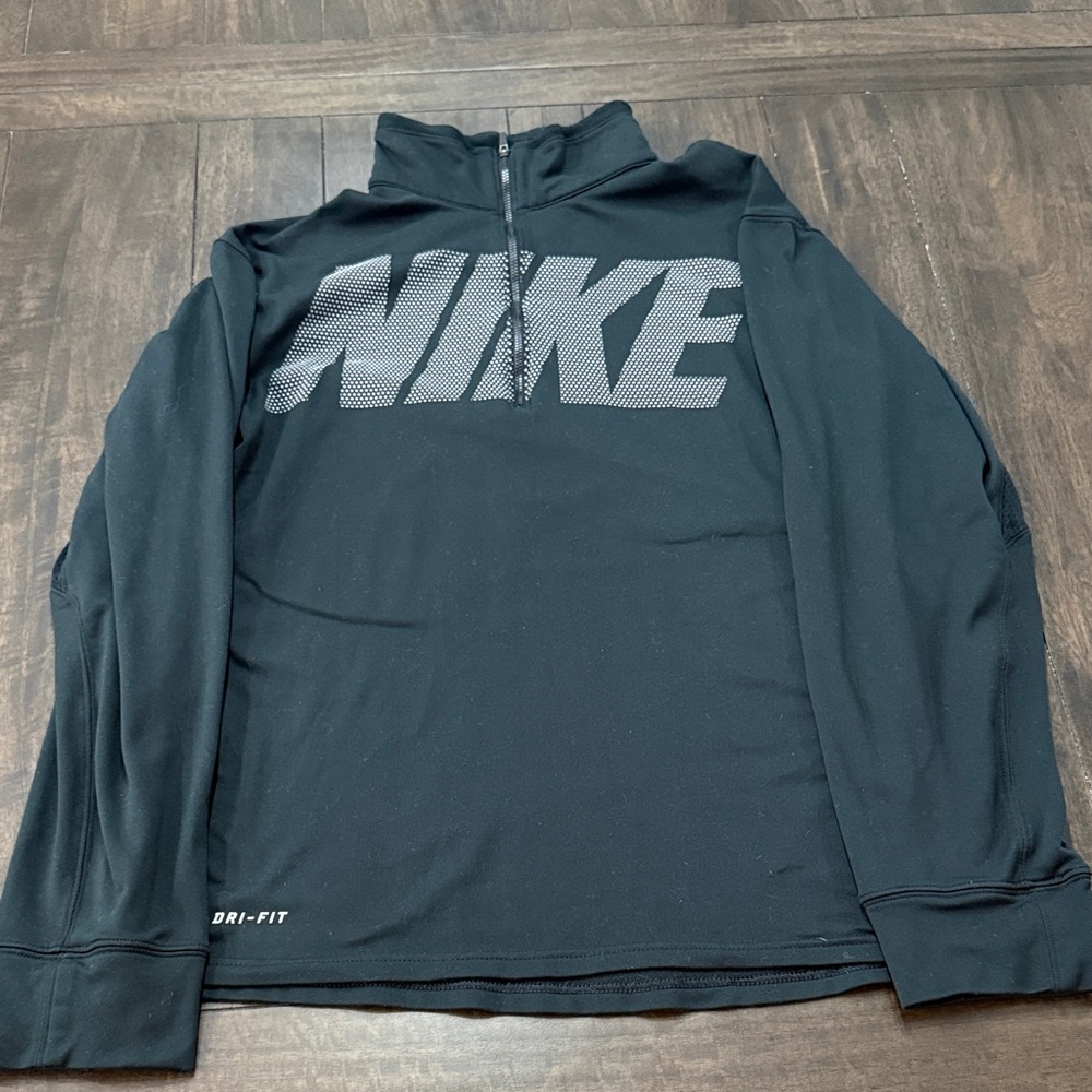 Nike Black Half-Zip Dri-FIT Top